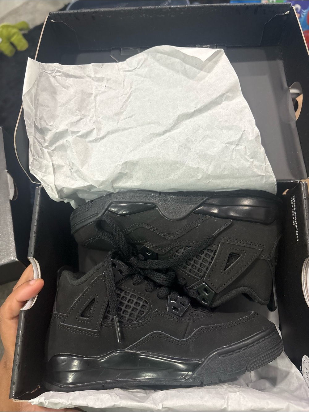Jordan Kids' Black High-Top Sneakers